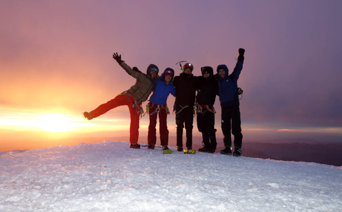 Our group on the summit. Stoked!