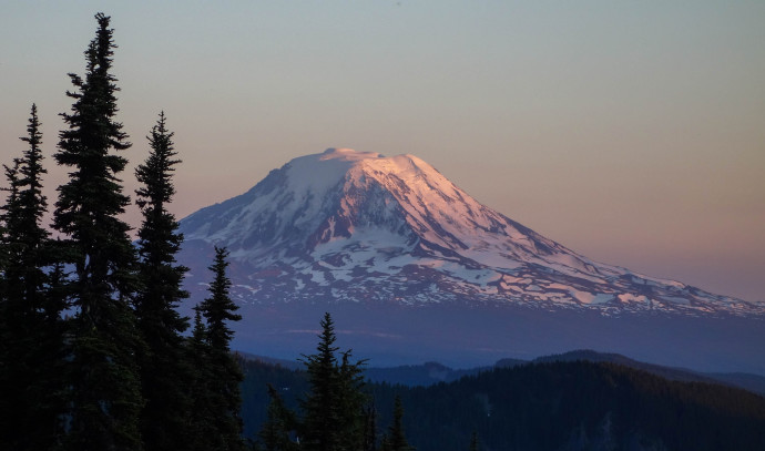 Mt Adams at Sunset.