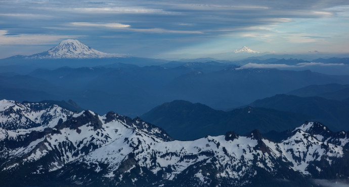 Evening view from Camp Muir