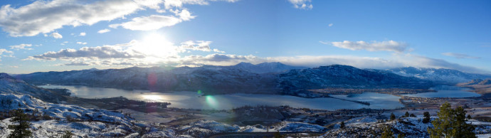 Osoyoos pano. Beautiful entrance to BC.