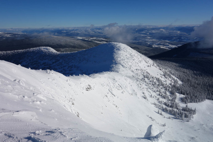 The fun terrain at big white.