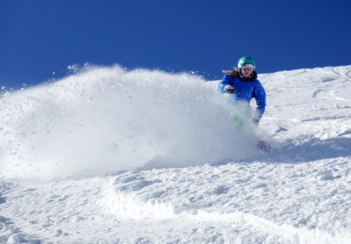 Katy finding some goods at Big White