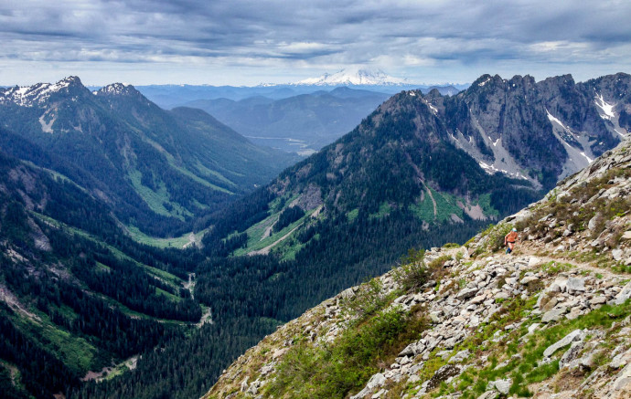 Katy on the PCT. 