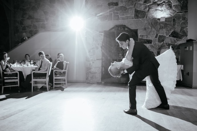 Tying knots and dips -- that's what getting married is all about right?