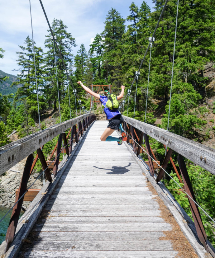 Stoked to be trail running!