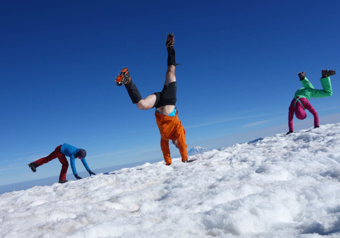 We need to work on our summit handstands. 